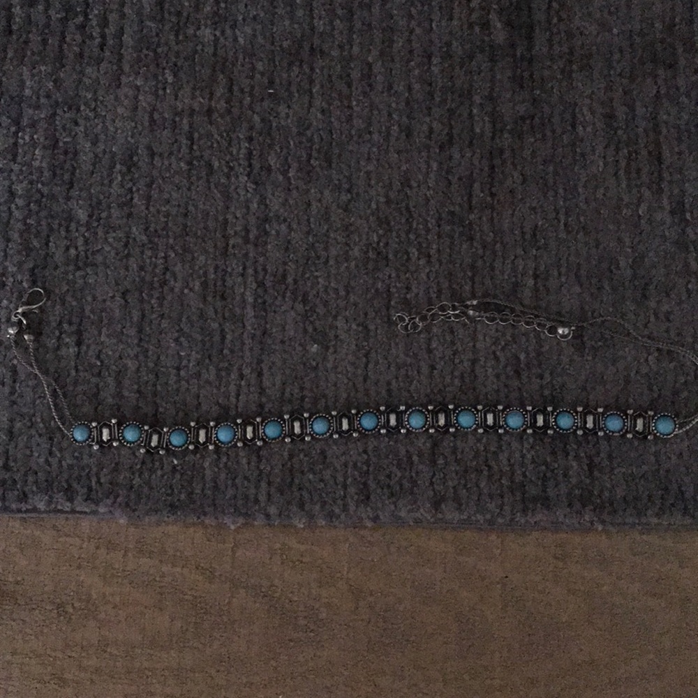 Turquoise and Silver Choker